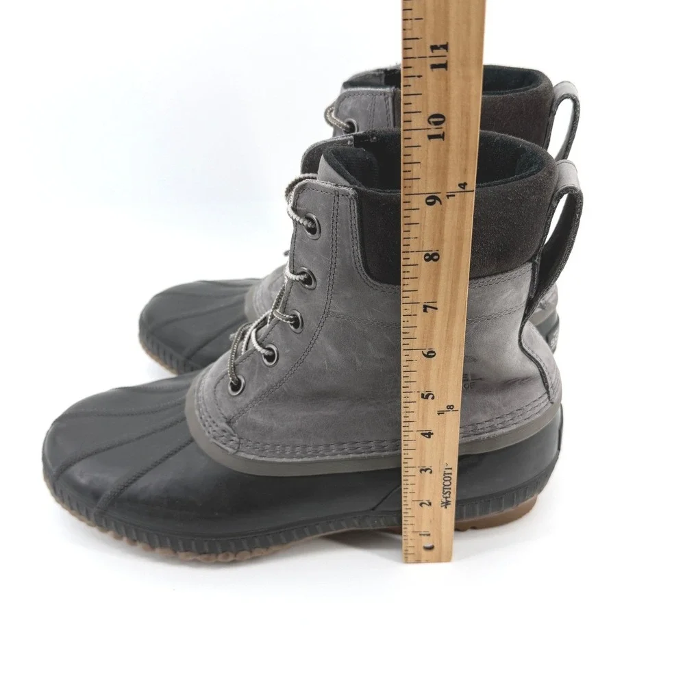 Sorel Cheyanne II Duck Boots Mens 14 Gray Waterproof Gorpcore Utility NM2575-052